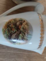 Sucrier et pot a lait porcelaine 