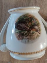 Sucrier et pot a lait porcelaine 