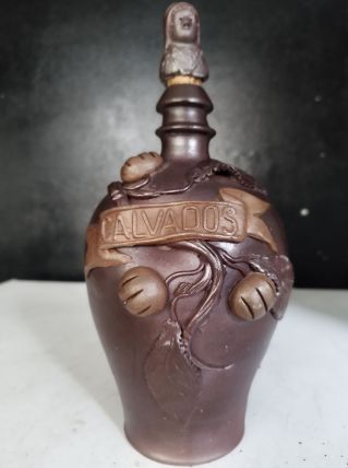 Pichet carafe Calvados en terre cuite 31 cm en hauteur avec 