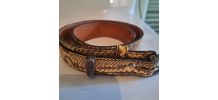Ceinture cuir imprimé python 