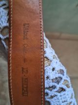 Ceinture cuir imprimé python 