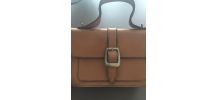 Sac cuir vintage havane 