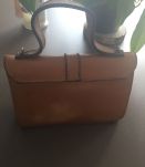 Sac cuir vintage havane 