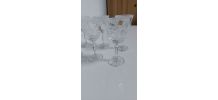 6 verres à vin cristal polonais