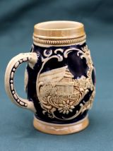 Parfaite petite Chope à Bière Allemande en Grès émaillé - Co