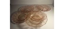Lot de 6 assiettes de desert