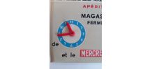 Affiche pour magasin horaire