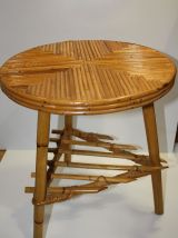 Table d'appoint en rotin