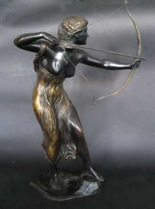 Diane chasseresse;Bronze 1930 art deco