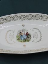 Petit Plat, Beurrier ou Vide Poche en Porcelaine de France