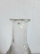 Carafe chien teckel, verre d'Empoli, Italie 1960