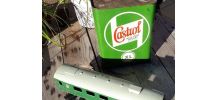 Ancien Bidon huile 2 litres Castrol rare et bel état