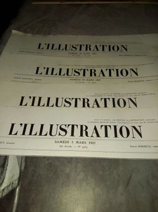 4 magasines L'illustration  1927