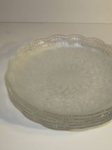 Lot de 5 assiettes de désert transparentes 