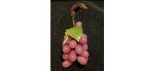 Grappe de raisin en pierre de quartz rose - 7,5 cm