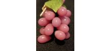 Grappe de raisin en pierre de quartz rose - 7,5 cm