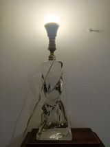 Pied De Lampe En Cristal De Baccarat.