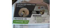 ROBINETTERIE : Fixation pour robinetterie sur plaque de plât