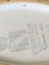 Set de vaisselle fleurs rameaux vintage Niderviller 