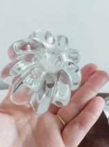 Paire de bougeoirs cristal de Bayel 