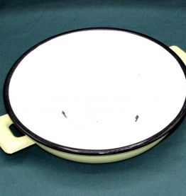 Plat à oeufs en Tôle émaillée - Vintage - Déco Cuisine Campa