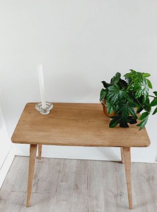 Table basse ancienne en chêne 