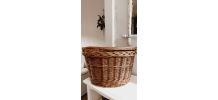 Panier en osier pour vélo 