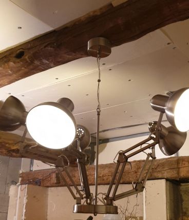 LUSTRE ARACHNIDE INDUSTRIEL. 