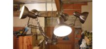 LUSTRE ARACHNIDE INDUSTRIEL. 