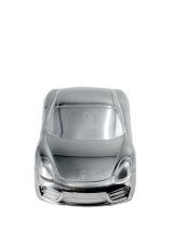 Miniature Porsche Cayman S en métal chrome massif