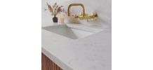 Robinet de bain mural en laiton non laqué, robinet de vanité