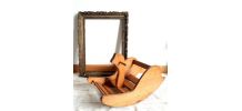 Cheval à bascule en pin scandinave, 1960