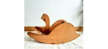 Cheval à bascule en pin scandinave, 1960