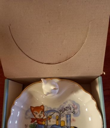 réchauffe-plat enfant en porcelaine