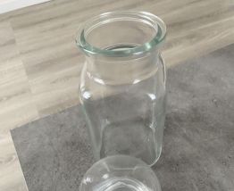 Pots apothicaire en verre vintage
