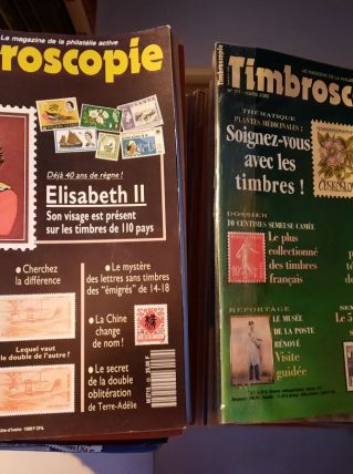 Vends lot magazine Timbroscopie