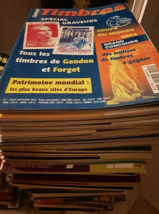 Vends un lot de 102 numéros de Timbre Magazine