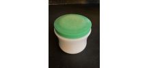 Joli pot vide Lancôme vintage verre opaque