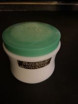 Joli pot vide Lancôme vintage verre opaque