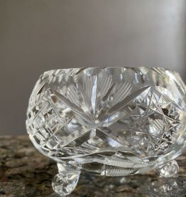Bonbonnière en cristal de Pologne 