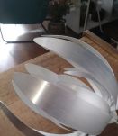 suspension luminaire argentée
