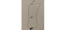 Collier - Argent rhodié - Cube - Laque noire - Guy Laroche
