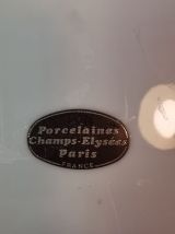 Lot De 8 assiettes en porcelaine Champs Elysées Paris