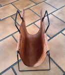 Porte revue vintage Métal/Cuir