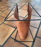 Porte revue vintage Métal/Cuir