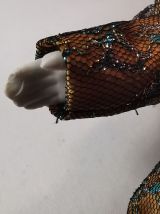 Poupée Vintage Arlequin Carnaval De Venise ancienne Pieds et