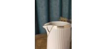 Petit pot porcelaine blanche cannelée CNP
