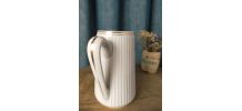 Petit pot porcelaine blanche cannelée CNP