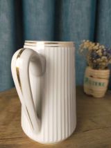 Petit pot porcelaine blanche cannelée CNP