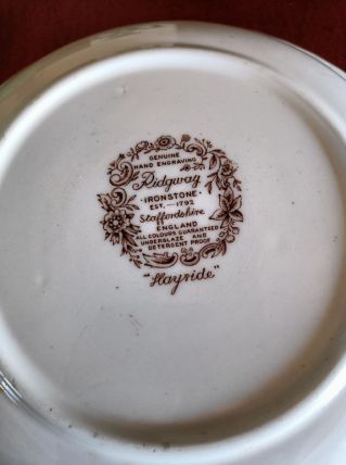 Plat creux Ridgway 